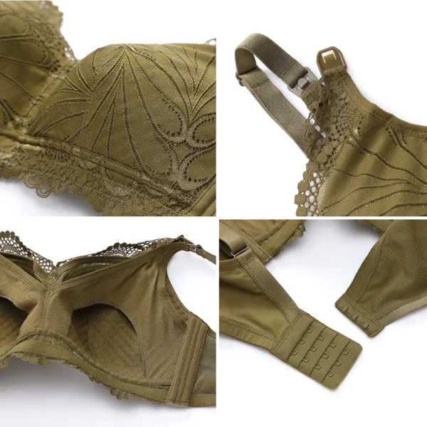 Bralettes For Nursing, Lace Wirefree Padded Maternity Support Bra - Image 5
